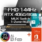 ASUS TUF F15 FX507ZV4 15.6 FHD i7-12700H RTX4060/8G 32GB 512GB SSD W11Pro šedý
