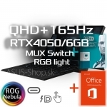 ASUS ROG Flow Z13 GZ301VU 13,4 QHD+ dotyk i9-13900H RTX4050/6G 16GB 1TB SSD W11H čierny