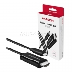 AXAGON  RVC-HI2  redukcia kábel 1.8m USB-C na HDMI 2.0/ 4K/ 60Hz