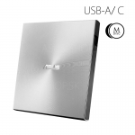 ASUS Zendrive externá slim DVD-RW  SDRW-08U9M-U M-DISC USB-A/ C optická mechanika strieborná
