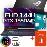 ASUS ROG Strix G15 G513IH FHD R7-4800H GTX1650/4G 8GB 512GB SSD W11Pro čierny