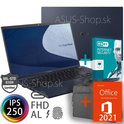 ASUS Expertbook B1 B1500CBA 15.6 FHD i5-1235U Iris Xᵉ 1.5TB SSD 32GB W11Pro modrý