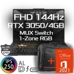 ASUS TUF F17 FX707ZC4 17.3 FHD i7-12700H RTX3050/4G 32GB 2TB SSD W11Pro šedý