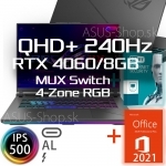 ROG Strix G16 G614JV QHD+ i9-13980HX RTX4060/8G 32GB 1TB SSD W11H šedý