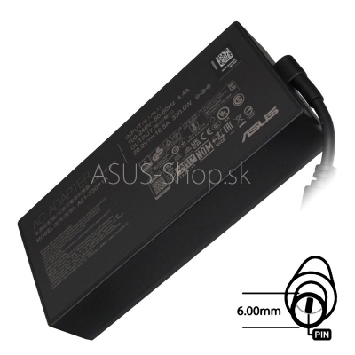 ASUS orig. adaptér pre notebook  6.0mm 330W 20V 3pin bez sieťovej šnúry