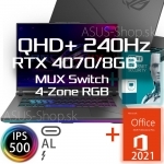 ROG Strix G16 G614JI QHD+ i9-13980HX RTX4070/8G 32GB 1TB SSD W11H šedý