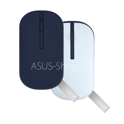 ASUS mouse Marshmallow MD100 - optická bezdrôtová myš modrá & biela