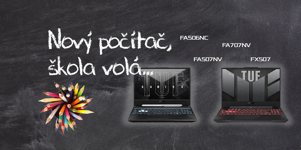 Mimoriadne precenenie TUF Gaming A15 a F15. Škola volá, vybav sa.