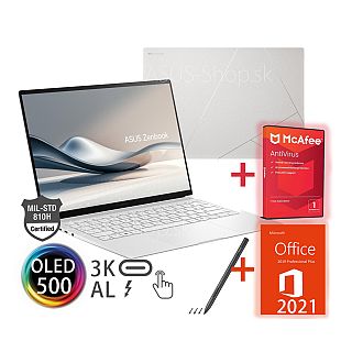 ASUS Zenbook S14 OLED UX5406SA 14 3K dotyk Ultra 7-258V Arc™ 1TB SSD 32GB Win11Pro biely ASUS Zenbook S14 OLED UX5406SA 14 3K dotyk Ultra 7-258V Arc™ 1TB SSD 32GB Win11Pro biely