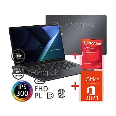 ASUS Expertbook B1 B1403CVA 14 FHD i5-13420H Intel UHD 512GB SSD 16GB FP W11Pro šedý + dva darčeky ASUS Expertbook B1 B1403CVA 14 FHD i5-13420H Intel UHD 512GB SSD 16GB FP W11Pro šedý + dva darčeky