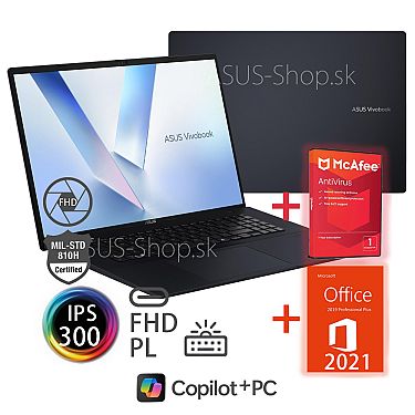 ASUS Vivobook 18 M1807GA FHD+ AI5-430 R840M 1TB SSD 32GB W11H modrý ASUS Vivobook 18 M1807GA FHD+ AI5-430 R840M 1TB SSD 32GB W11H modrý
