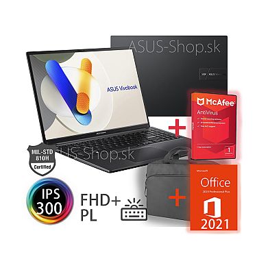 ASUS Vivobook 16 X1605VA FHD+ i5-13420H Iris Xᵉ 512GB SSD 16GB W11H čierny + myš + dva darčeky ASUS Vivobook 16 X1605VA FHD+ i5-13420H Iris Xᵉ 512GB SSD 16GB W11H čierny + myš + dva darčeky