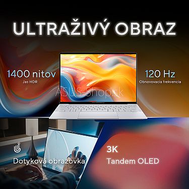 ASUS Expertbook Ultra OLED B9406CAA 14 3K dotyk Ultra X7-358H Arc™ 2TB SSD 64GB FP W11Pro 3R on-site čierny ASUS Expertbook Ultra OLED B9406CAA 14 3K dotyk Ultra X7-358H Arc™ 2TB SSD 64GB FP W11Pro 3R on-site čierny