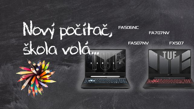 Mimoriadne precenenie TUF Gaming A15 a F15. Škola volá, vybav sa. Mimoriadne precenenie TUF Gaming A15 a F15. Škola volá, vybav sa.