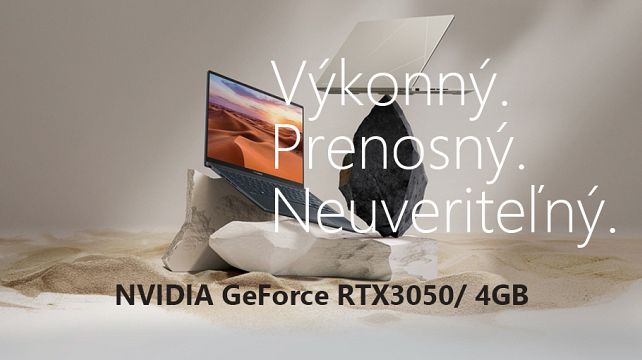 Výkonný ASUS Zenbook 14X OLED s grafikou RTX3050 teraz ešte výhodnejšie Výkonný ASUS Zenbook 14X OLED s grafikou RTX3050 teraz ešte výhodnejšie