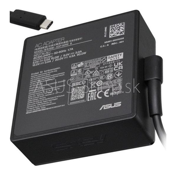 ASUS orig. adaptér pre notebook USB-C 90W 20V 3pin bez sieťovej šnúry