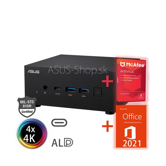 ASUS ExpertCenter PN53 R7-7735HS 512GB SSD 16GB Win11Pro čierny ASUS ExpertCenter PN53 R7-7735HS 512GB SSD 16GB Win11Pro čierny