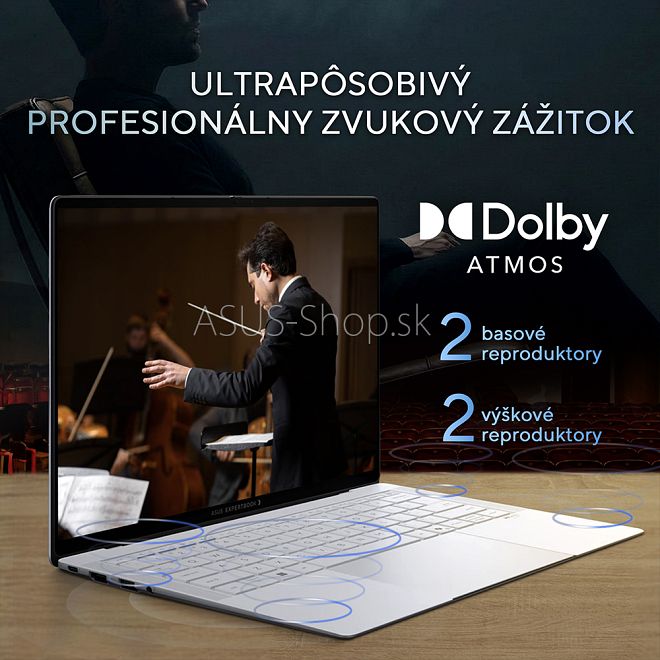 ASUS Expertbook Ultra OLED B9406CAA 14 3K dotyk Ultra X7-356H Arc™ 1TB SSD 32GB FP W11Pro 3R on-site čierny