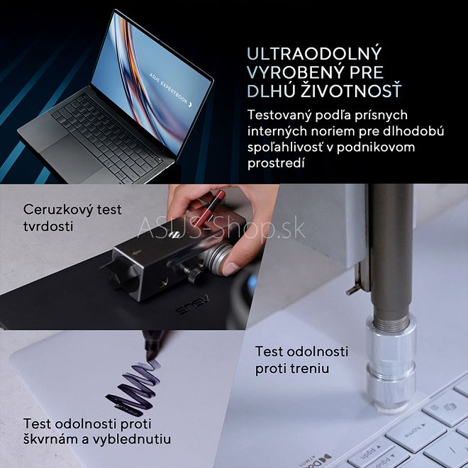 ASUS Expertbook Ultra OLED B9406CAA 14 3K dotyk Ultra X7-358H Arc™ 2TB SSD 64GB FP W11Pro 3R on-site šedý