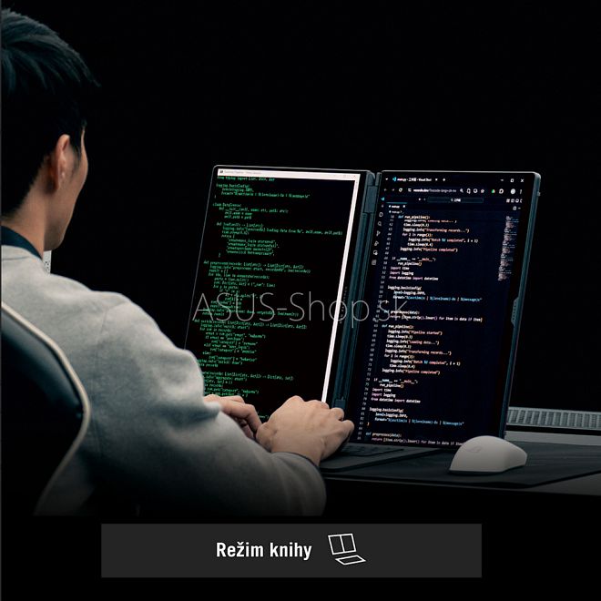 ASUS ROG Zephyrus Duo 16 GX651AX 3K dotyk Ultra 9-386H RTX5090/24G 64GB 2TB SSD W11Pro šedý