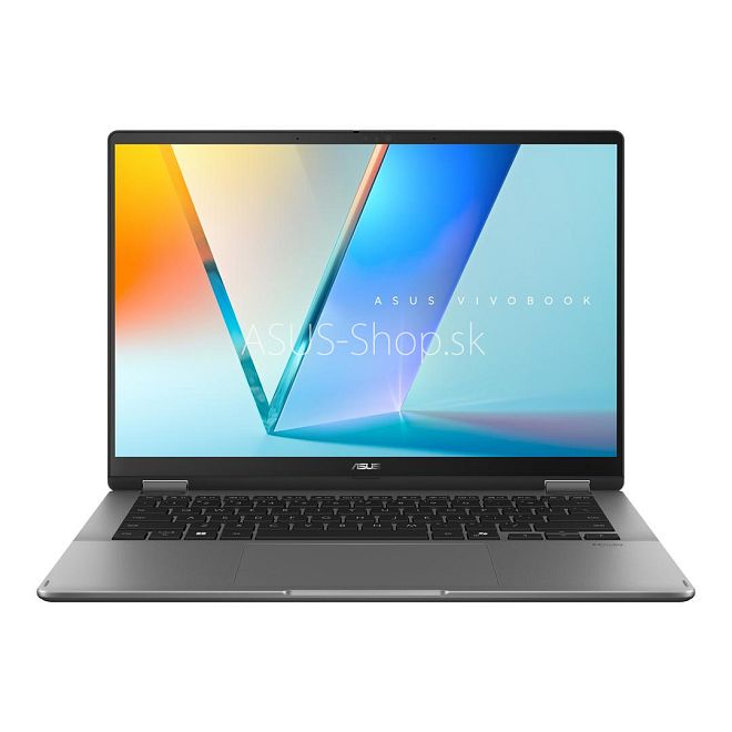 ASUS Vivobook 14 Flip OLED TP3407SA FHD+ dotyk Ultra 5-226V Arc™ 512GB SSD 16GB W11H šedý bez adap ASUS Vivobook 14 Flip OLED TP3407SA FHD+ dotyk Ultra 5-226V Arc™ 512GB SSD 16GB W11H šedý bez adap