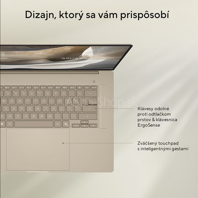 ASUS Zenbook A16 UX3607OA 16 OLED 3K Snapdragon Elite Extreme X2E-94-100 Adreno 1TB SSD 24GB Win11Pro zlatý ASUS Zenbook A16 UX3607OA 16 OLED 3K Snapdragon Elite Extreme X2E-94-100 Adreno 1TB SSD 24GB Win11Pro zlatý