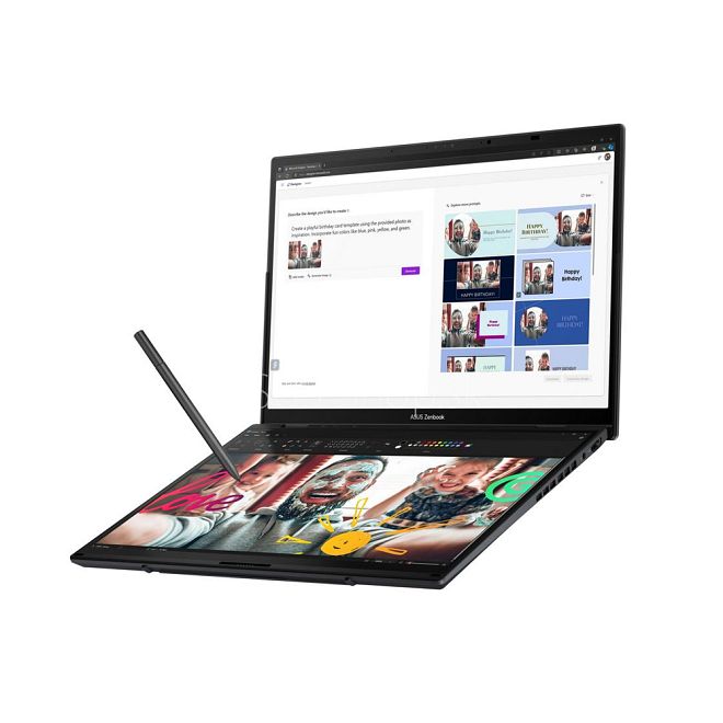 ASUS Zenbook Duo UX8406CA 14 3K dotyk Ultra 9-285H Arc™ 1TB 32GB W11Pro šedý