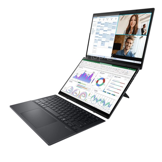 ASUS Zenbook Duo UX8406CA 14 3K dotyk Ultra 9-285H Arc™ 2TB 32GB W11Pro šedý