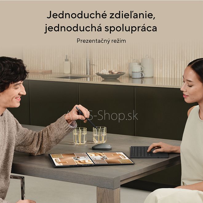ASUS Zenbook DUO UX8407AA 14 3K dotyk Ultra X9-378H Arc™ 1TB 32GB W11H šedý bez adap ASUS Zenbook DUO UX8407AA 14 3K dotyk Ultra X9-378H Arc™ 1TB 32GB W11H šedý bez adap