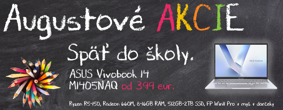 Škola sa blíži. Využite skvelé augustové akcie na nákup notebookov ASUS. Škola sa blíži. Využite skvelé augustové akcie na nákup notebookov ASUS.