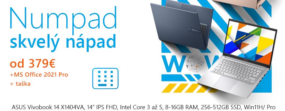 ASUS Vivobook 15 X1404VA s Intel Core procesrmi a integrovaným Numpadom. ASUS Vivobook 15 X1404VA s Intel Core procesrmi a integrovaným Numpadom.